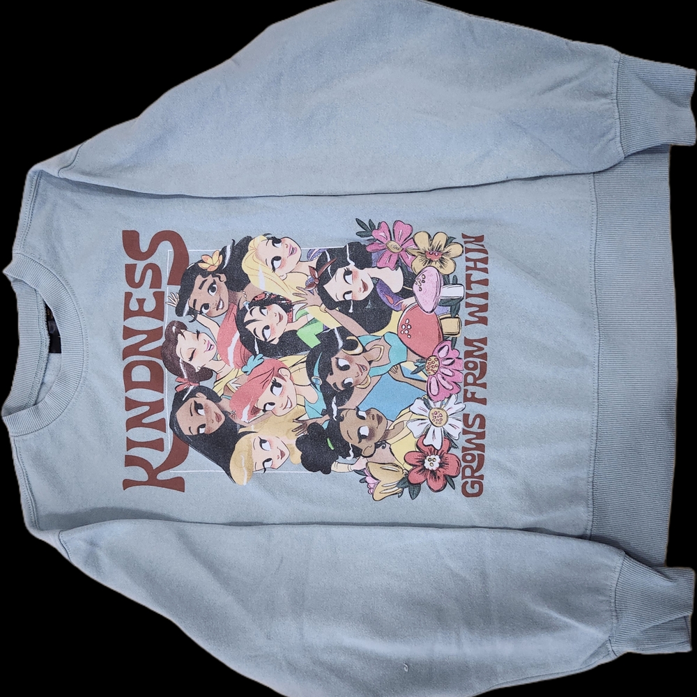 Disney Princess Kindness Grows Sweatshirt - Light Blue